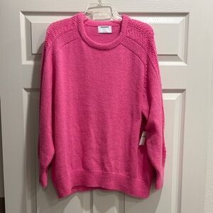 Old Navy Bright Pink Crew Neck Sweater